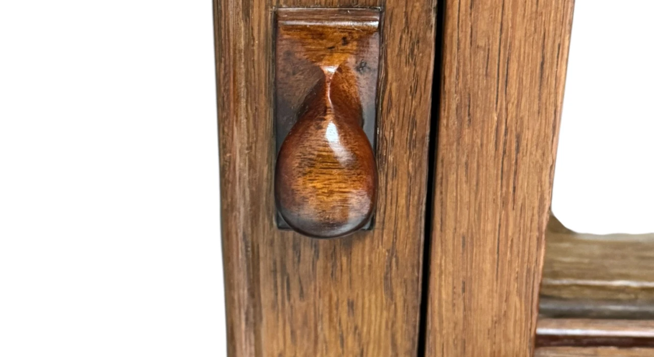 Art Deco Bookcase or Display Cabinet with Glass Sliding Doors, 1930s
